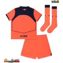 Camisa de Futebol Barcelona Equipamento Alternativo Infantil 2025-26 Manga Curta (+ Calças curtas)